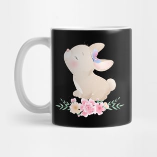 Rabbit Flower Bunny floral Mug